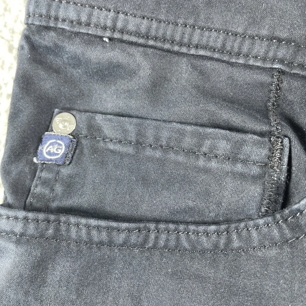 AG Adriano Goldschmie Jean Pant Mens 33x34 Black the Protege Straight Leg Stretc